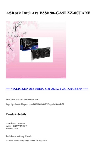 8371 asrock intel arc b580 90-ga5lzz-00uanf