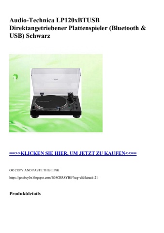 5584 audio-technica lp120xbtusb direktangetriebener plattenspieler  bluetooth   usb  schwarz