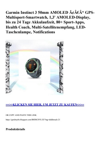 2258 garmin instinct 3 50mm amoled ã¢â€â“ gps-multisport-smartwatch  1 3' amoled-display  bis zu 24 tage