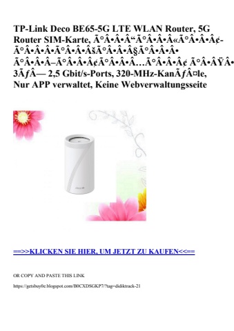 2373 tp-link deco be65-5g lte wlan router  5g router sim-karte  ã°âââ“ã°âââ«ã°âââ¢-ã°âââã°âââ
