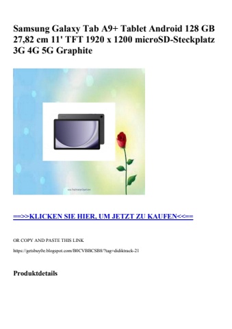 1186 samsung galaxy tab a9  tablet android 128 gb 27 82 cm 11' tft 1920 x 1200 microsd-steckplatz 3g 4g