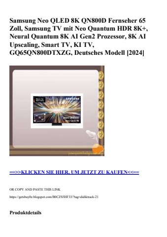 0581 samsung neo qled 8k qn800d fernseher 65 zoll  samsung tv mit neo quantum hdr 8k   neural quantum 8k