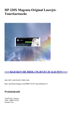 2318 hp 220x magenta original laserjet-tonerkartusche