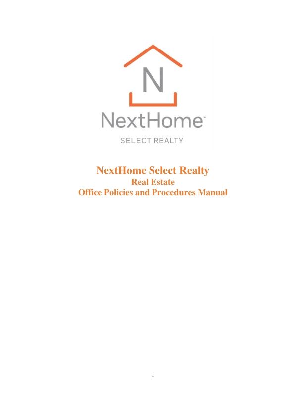 NHSR Policies & Procedures Manual