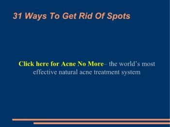 ACNE: 31 Ways To Get Rid Of Spots PDF BOOK