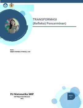e_Book TRANSFORMASI (Refleksi atau Pencerminan)