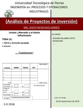 EVIDENCIAS ACADEMICAS Y EVALUACIONES DE LA ASIGNATURA ANALISIS DE PROYECTOS