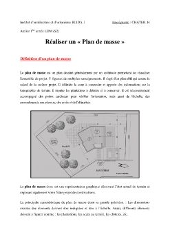 Réaliser un plan de masse 