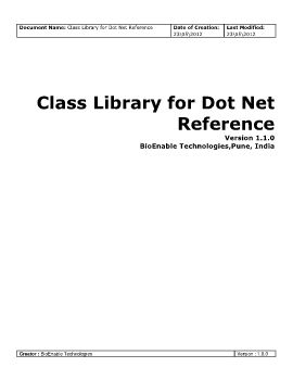 BioEnableSDKProgrammersGuide