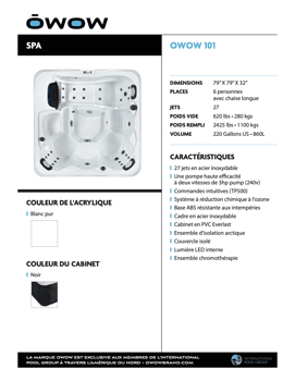 OWOW Feuilles de vente • Spas