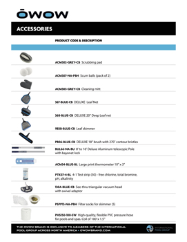 OWOW Sell sheets • Accessories