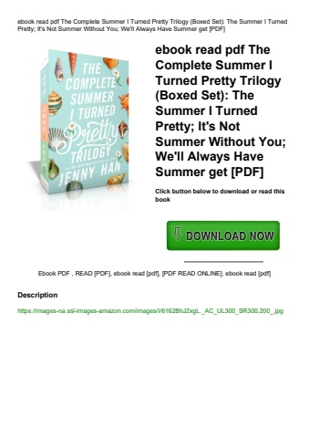 ebook read pdf the complete summer i turned pretty trilogy (boxed set) the summer i turned pretty; i