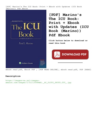 [pdf] marino's the icu book print + ebook with updates (icu book (marino)) pdf ebook