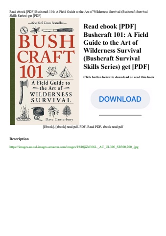 read ebook [pdf] bushcraft 101 a field guide to the art of wilderness survival (bushcraft survival s