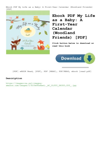 ebook pdf  my life as a baby a first-year calendar (woodland friends) [pdf]