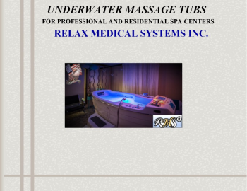 CATALOG  PROFESSIONAL UNDERWATER MASSAGE TUBS