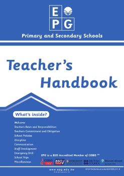 PS & SS Teacher's Handbook 2024-2025