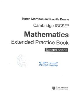 Cambridge IGCSE Mathematics Extended Practice Book