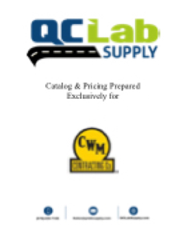 QC LAb Supply 2018 Catalog - CWM