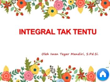 INTEGRAL TAK TENTU