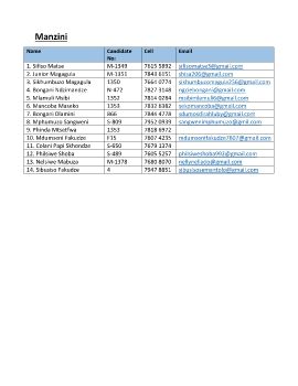 manzini Consolidated