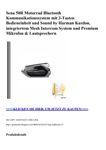 1019 sena 50r motorrad bluetooth kommunikationssystem mit 3-tasten bedieneinheit und sound by harman kar