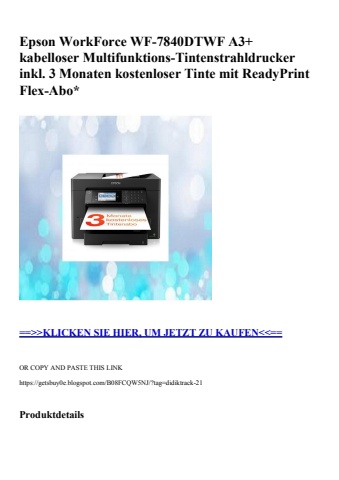 9180 epson workforce wf-7840dtwf a3  kabelloser multifunktions-tintenstrahldrucker inkl