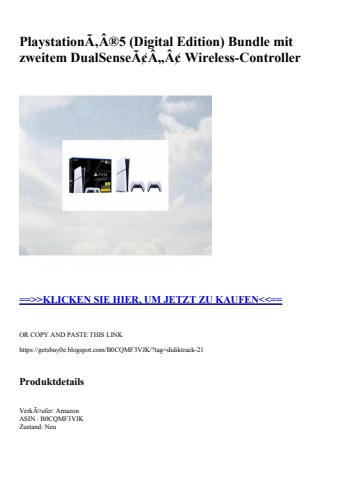8277 playstationã‚â®5  digital edition  bundle mit zweitem dualsenseã¢â„â¢ wireless-controller