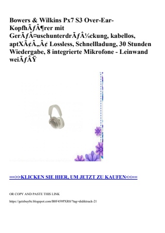 1866 bowers   wilkins px7 s3 over-ear-kopfhãƒâ¶rer mit gerãƒâ¤uschunterdrãƒâ¼ckung  kabellos  aptxã¢â„â¢