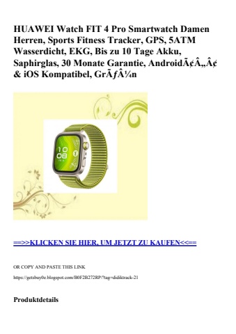 9806 huawei watch fit 4 pro smartwatch damen herren  sports fitness tracker  gps  5atm wasserdicht  ekg