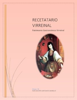 RECETATARIO VIRREINAL 