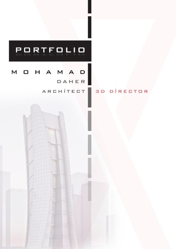 MOHAMAD DAHER PORTFOLIO BOOK