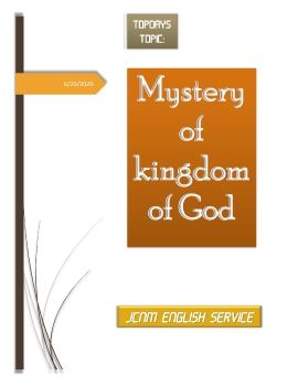 20.06.2020 jcnm english sermon  