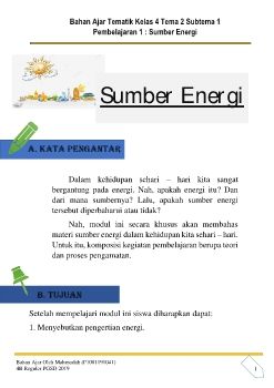 Bahan Ajar Sumber Energi