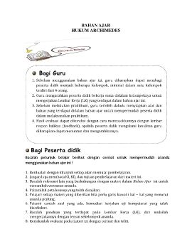 Bahan Ajar Archimedes