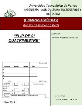 FLIP 9°CUATRI AGRICULTURA SUSTENTABLE Y PROTEGIDA