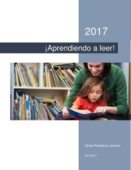 ¡Aprendiendo a leer!