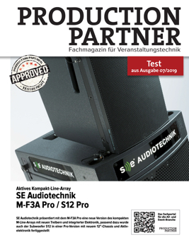 Production Partner 7/2019 Sonderdruck SE AUDIOTECHNIK  M-F3A PRO und S12 PRO Review