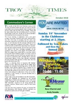 October 2018 TT and AGM Minutes