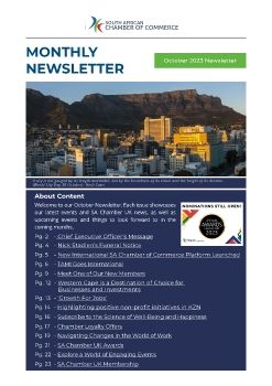 SA Chamber UK - October Newsletter