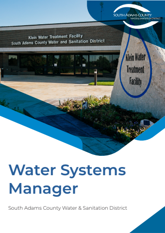 SACWSD Water Systems Manager