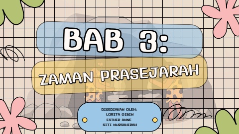 BAB 3:ZAMAN PRASEJARAH | SEJARAH TINGKATAN 1