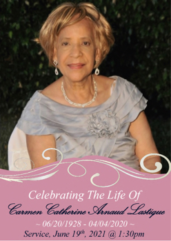 Memorial Program For Carmen Lastique