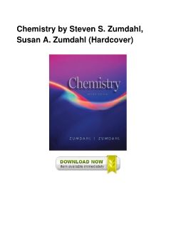 Chemistry by Steven S. Zumdahl, Susan A. Zumdahl (Hardcover)