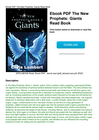 ebook pdf  the new prophets giants read book