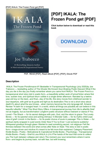 [pdf] ikala the frozen pond get [pdf]