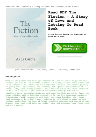 read pdf the fiction  a story of love and letting go read book