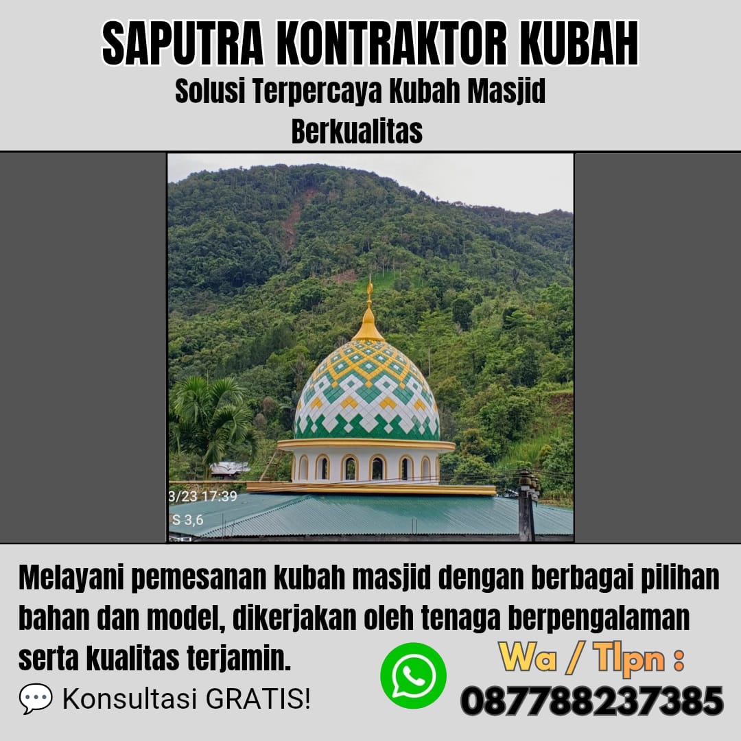 Kontraktor Kubah Masjid Terpercaya Bangli [ W.A 087788237385 ]