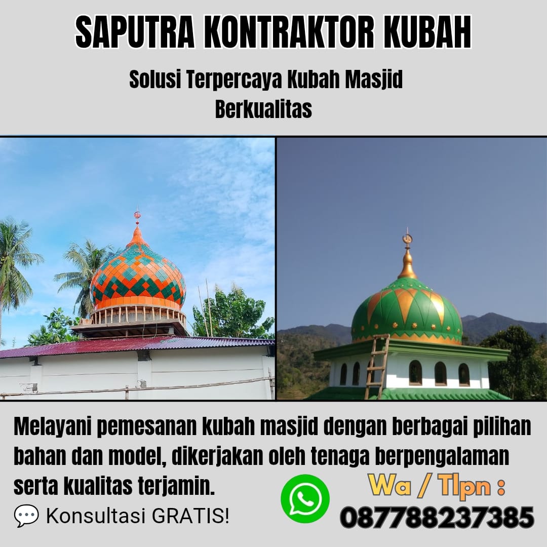 Pengrajin Kubah Masjid Terpercaya Bantaeng [ W.A 087788237385 ]