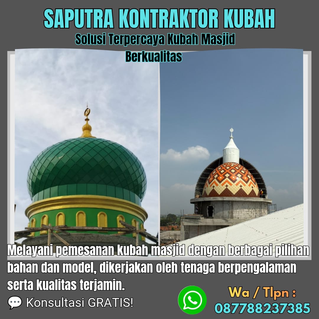 Kontraktor Kubah Masjid Terpercaya Bantul [ W.A 087788237385 ]